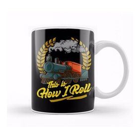 Humuts Funny This Is How I Roll Train Pun Model Train Pun Kupa Bardak