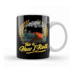 Humuts Funny This Is How I Roll Train Pun Model Train Pun Kupa Bardak