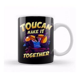 Humuts Funny Toucan Make It Together Adorable Bird Pun Kupa Bardak
