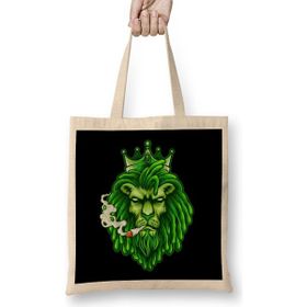 Humuts Funny Weed Marijuana Cannabis Kush Pot Green Lion Smoking Stoner Bez Çanta
