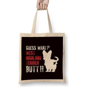 Humuts Funny West Highland Terrier Butt Westie Dog Breed Dogs Owner Bez Çanta