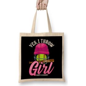 Humuts Funny Yes, I Throw Like A Girl Want A Lesson Bez Çanta