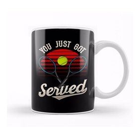 Humuts Funny You Just Got Served Tennis Player Pun Kupa Bardak
