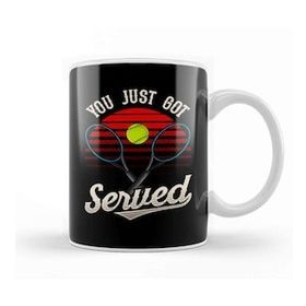 Humuts Funny You Just Got Served Tennis Player Pun Kupa Bardak
