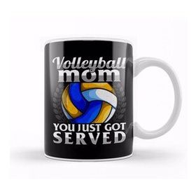 Humuts Funny You Just Got Served Volleyball Mom Serve Pun Kupa Bardak