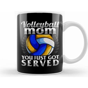 Humuts Funny You Just Got Served Volleyball Mom Serve Pun Kupa Bardak