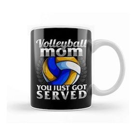 Humuts Funny You Just Got Served Volleyball Mom Serve Pun Kupa Bardak
