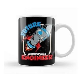 Humuts Future Aerospace Engineer Space Exploration Kid Kupa Bardak