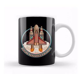 Humuts Future Aerospace Engineer Spaceship Launch Kupa Bardak