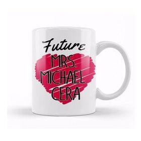 Humuts Future Mrs Michael Cera Love Heart Kupa Bardak
