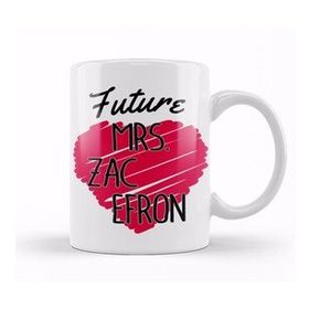 Humuts Future Mrs Zac Efron Love Heart Kupa Bardak