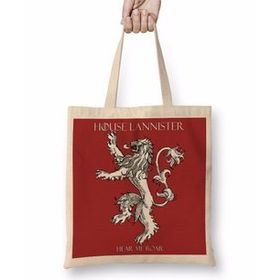 Humuts Game of Thrones House Lannister 2 Uzun Saplı Kadın Bez Çanta