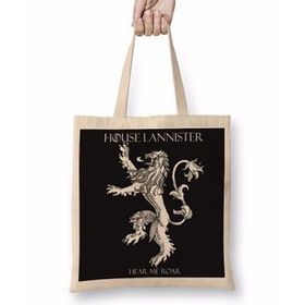Humuts Game of Thrones House Lannister Uzun Saplı Kadın Bez Çanta