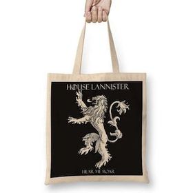 Humuts Game of Thrones House Lannister Uzun Saplı Kadın Bez Çanta