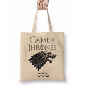 Humuts Game of Thrones Winter is Coming Uzun Saplı Kadın Bez Çanta