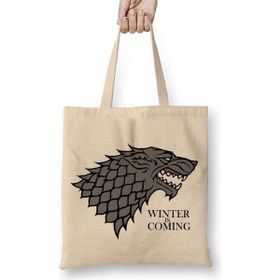Humuts Game of Thrones Winter is Coming Uzun Saplı Kadın Bez Çanta