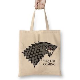 Humuts Game of Thrones Winter is Coming Uzun Saplı Kadın Bez Çanta