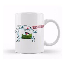 Humuts Ganbatte Do Your Best Japanese Cartoon Character Pixel Art Kupa Bardak