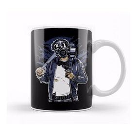 Humuts Gangster Gas Mask Bastard Bastard Kupa Bardak