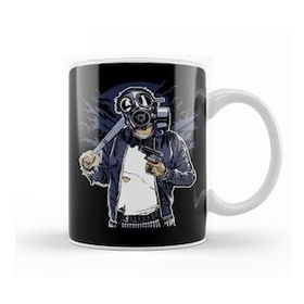 Humuts Gangster Gas Mask Bastard Bastard Kupa Bardak