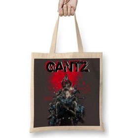 Humuts Gantz 2 Açık Bej Uzun Saplı Bez Çanta