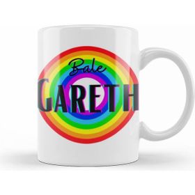 Humuts Gareth Bale Vintage Retro Rainbow Style Kupa Bardak