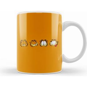Humuts Garfield Many Faces Of Orange Lasagna Cat Kupa Bardak