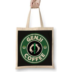 Humuts Genji Coffee Overwatch Açık Bej Uzun Saplı Bez Çanta