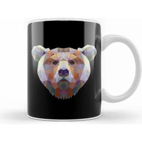 Humuts Geometric Animal Bear Kupa Bardak