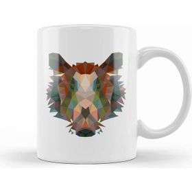 Humuts Geometric Animal Boar Kupa Bardak