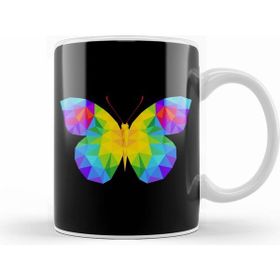 Humuts Geometric Animal Butterfly Kupa Bardak