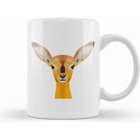 Humuts Geometric Animal Deer Kupa Bardak