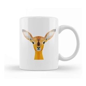 Humuts Geometric Animal Deer Kupa Bardak