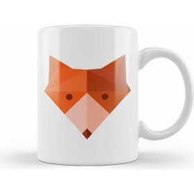 Humuts Geometric Animal Fox Head Kupa Bardak