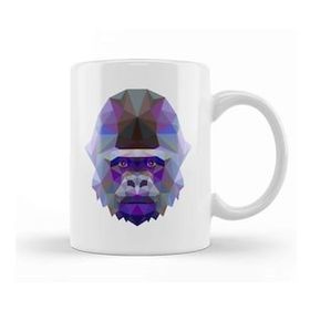 Humuts Geometric Animal Gorilla Kupa Bardak