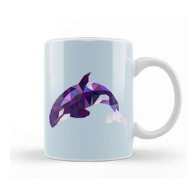 Humuts Geometric Animal Killer Whale Orca Kupa Bardak