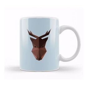Humuts Geometric Animal Moose Kupa Bardak