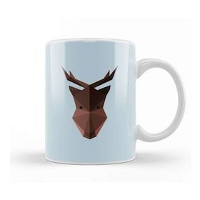 Humuts Geometric Animal Moose Kupa Bardak