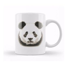 Humuts Geometric Animal Panda Kupa Bardak