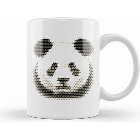 Humuts Geometric Animal Panda Kupa Bardak