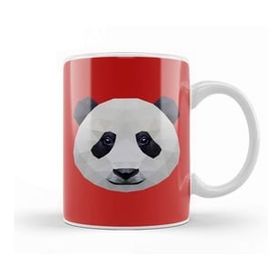 Humuts Geometric Animal Panda Kupa Bardak
