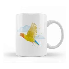 Humuts Geometric Animal Parrot Kupa Bardak