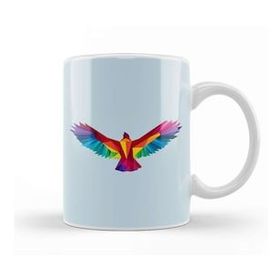Humuts Geometric Animal Rainbow Hawk Kupa Bardak