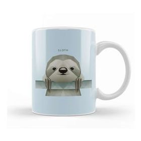Humuts Geometric Animal Sloth Kupa Bardak