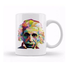 Humuts Geometric Celebrity Albert Einstein Kupa Bardak