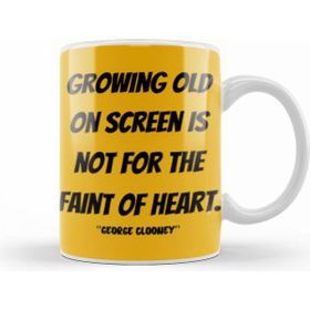 Humuts George Clooney Quotes Gift Vintage Retro Rainbow Style Kupa Bardak