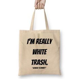 Humuts George Clooney Quotes Gift- Vintage Retro Rainbow Style Uzun Saplı Kadın Bez Çanta