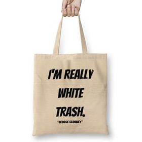 Humuts George Clooney Quotes Gift- Vintage Retro Rainbow Style Uzun Saplı Kadın Bez Çanta