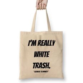 Humuts George Clooney Quotes Gift- Vintage Retro Rainbow Style Uzun Saplı Kadın Bez Çanta