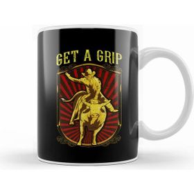 Humuts Get A Grip Bullrider Funny Competitive Bullriding Kupa Bardak